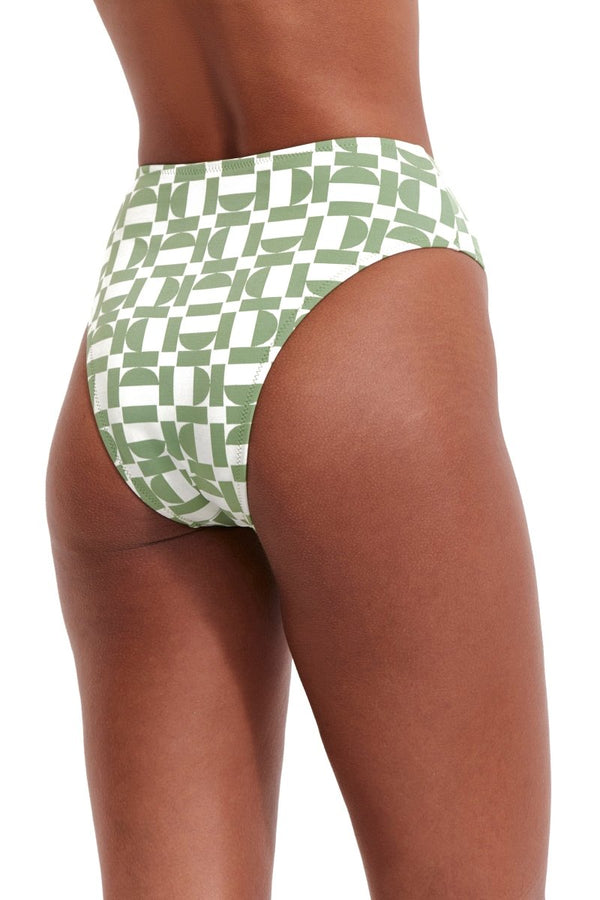 FLIRTT LETS GEO HIGH RISE HIGH LEG BOTTOM - bottoms - FLIRTT