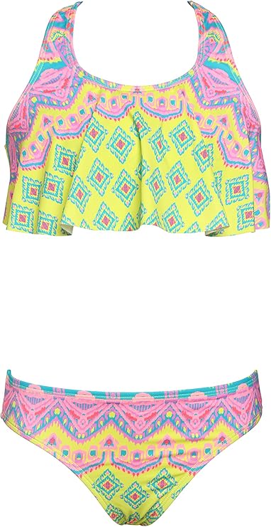 HOBIE GIRLS IKAT FLOUNCE BIKINI SET - CHILDRENS - HOBIE GIRLS