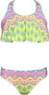 HOBIE GIRLS IKAT FLOUNCE BIKINI SET - CHILDRENS - HOBIE GIRLS