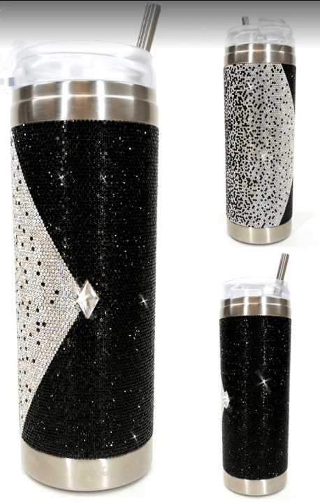 JACQUELINE KENT BLACK MAGIC CRYSTAL TUMBLER - ACCESSORIES - JACQUELINE KENT