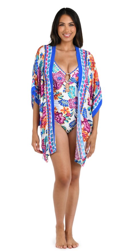 LA BLANCA PARADISO OPEN FRONT KIMONO - coverups - LA BLANCA