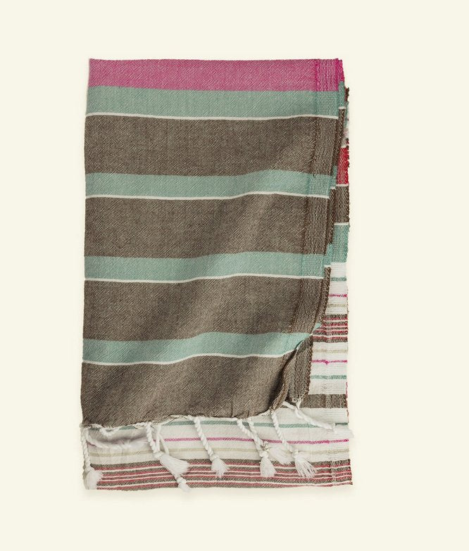 POKOLOKO TURKISH TOWEL - PATIO STRIPE - towels - POKOLOKO