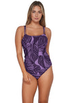 SUNSETS PRINTED CUP SIZE TAYLOR TANKINI TOP - LADIES SWIM - SUNSETS