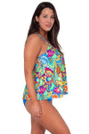 SUNSETS ESCAPE PRINTED SADIE TANKINI TOP - tankini tops - SUNSETS