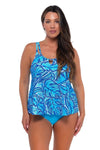 SUNSETS ESCAPE PRINTED SADIE TANKINI TOP - tankini tops - SUNSETS