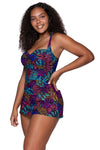 SUNSETS ESCAPE PRINTED SIENNA SWIMDRESS - Swimwear - SUNSETS